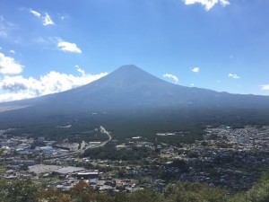 河口湖　富士山